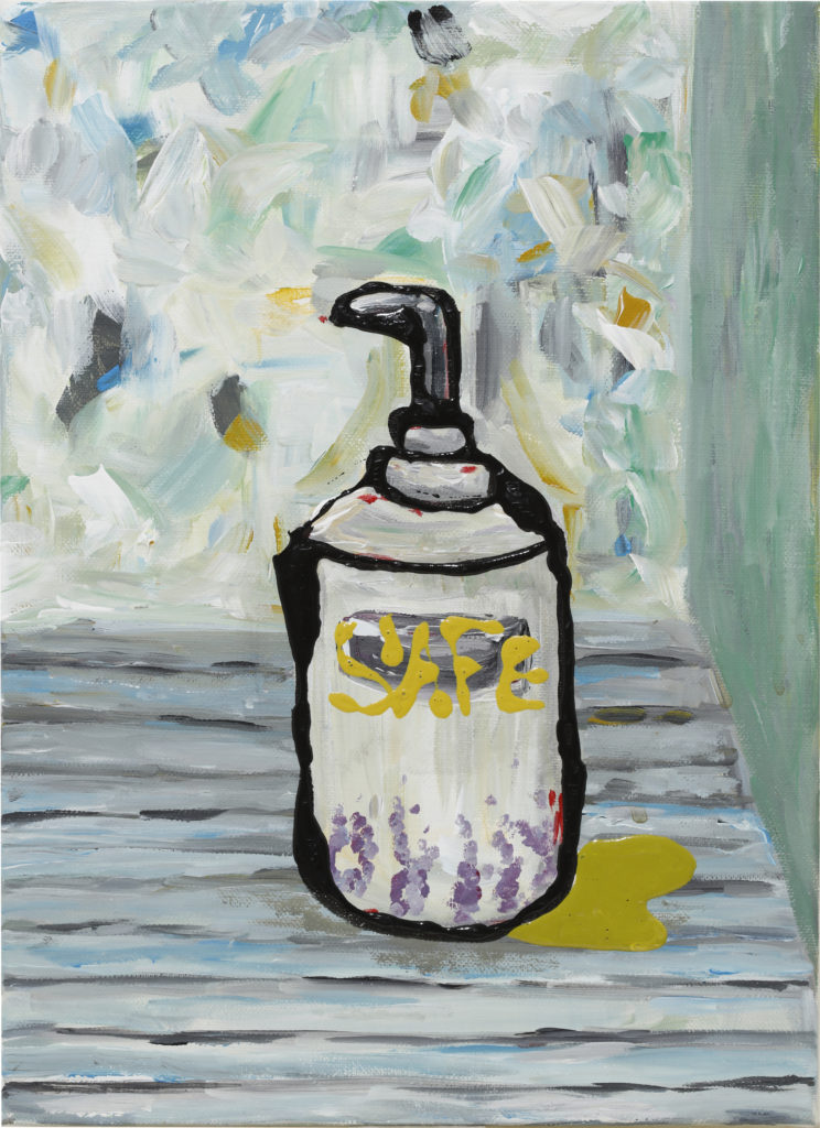 Safe bottle 2020 Acrylic on canvas 333×242mm